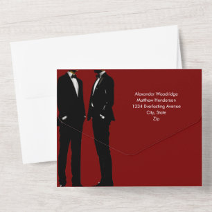 Casamento Gay de Homens Moderno e Elegante