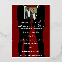 Casamento Gay Moderno Elegante Dourado