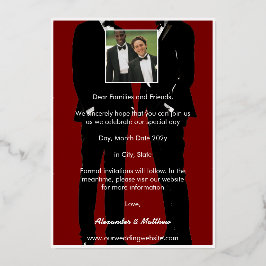 Casamento Gay Moderno Elegante Dourado
