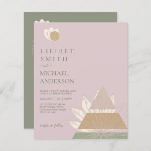 Casamento Geométrico abstrato Japandi Escandinavo