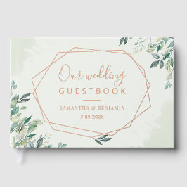 Casamento Geométrico de Folha de Ouro Eucalyptus R