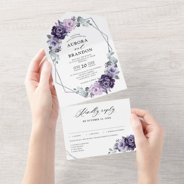 Casamento Geométrico de Sangue Floral de Prata de  (Tearaway)