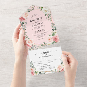 Casamento Geométrico Dourado Rosa Esbranquiçado