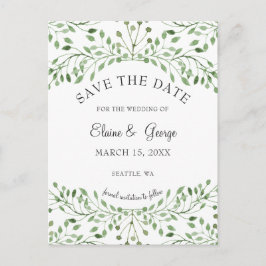 Casamento Glam Greenery salvar cartões de data