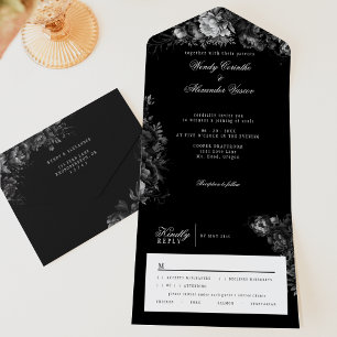 Casamento Gótico Clássico Negro