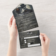 Casamento Gótico de Esqueleto