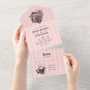 Casamento Gótico Floral Rosa
