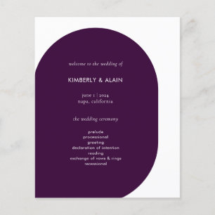 Casamento Gráfico Geométrico Roxo Minimal Moderno