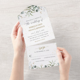 Casamento Greenery Floral Watercolor