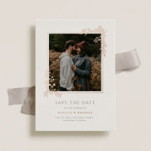 Casamento Hamilton Rose Gold Greenery Save the Dat