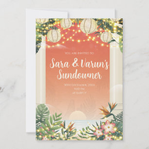 Casamento Indiano Após Convite de festas Digital