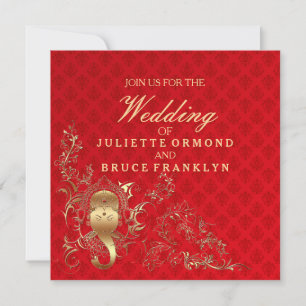 Casamento Indiano - Cartão de Convite