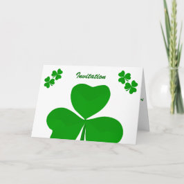 Casamento irlandês Convite Shamrock