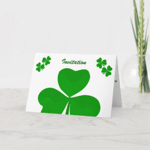 Casamento irlandês Convite Shamrock