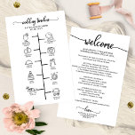 Casamento Itinerário Coquetel - Casamento Icon Bem<br><div class="desc">Um simples itinerário de casamento de caligrafia que é fácil de personalizar com seus detalhes. Verifique se há itens correspondentes na coleção. PERSONALIZAÇÃO: se você precisar de personalização de design, entre em contato comigo através do bate-papo; se você precisar de informações sobre seu pedido, opções de envio etc., entre em...</div>