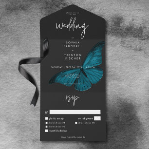 Casamento Jante Mal Teal Mínimo Escuro Moody
