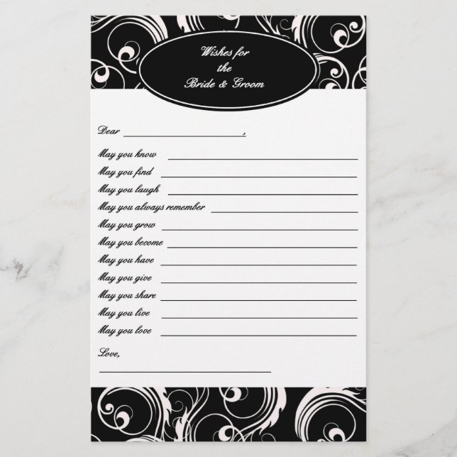 Casamento Keepsasael - Desejos para Noiva e Noiva (Frente)