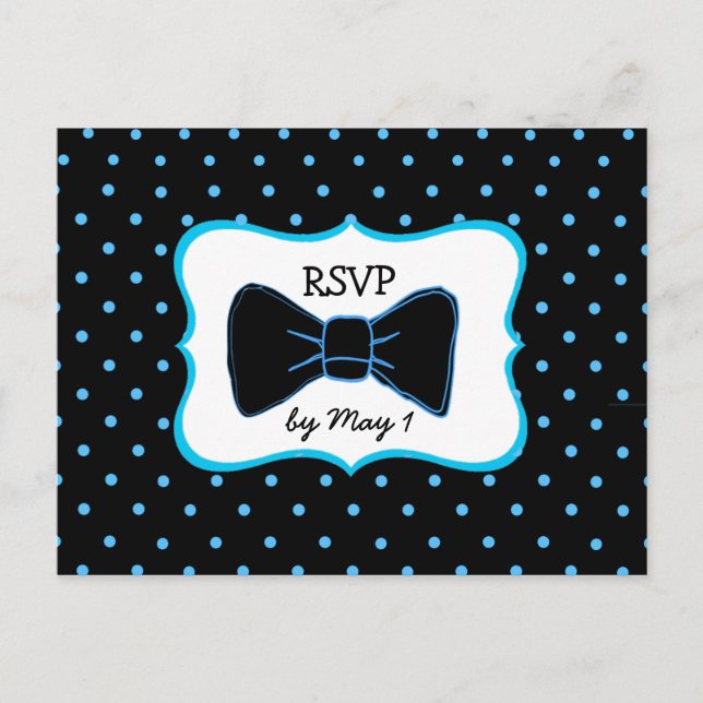 Casamento LGBT de Blue Black Bowtie LGBT do Cartão (Frente)