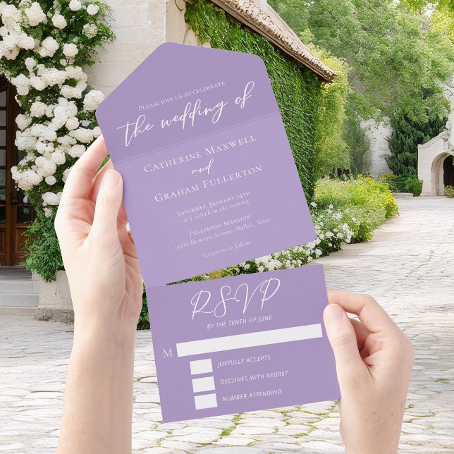 Casamento Lilac Purple White (Criador carregado)