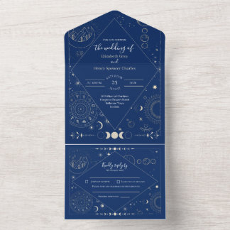 Casamento lua sol estrelas constelações