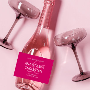 Casamento Magenta Moderno e Negrito