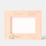 Casamento médio para sempre e para sempre com Rosa<br><div class="desc">Tire a memória do seu dia especial com esta incrível imagem gravada. Adornada com um roteiro elegante, que lê "Sempre e para sempre", um rosa de longo solteiro, sua data de casamento e os nomes dos casais. Esta imagem combina simplicidade e glamour, fazer um presente ideal para recém-casados ou a...</div>