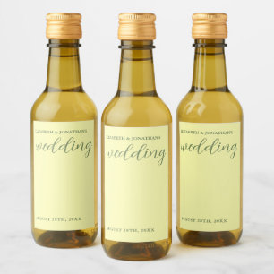 Casamento Minimalista Amarelo Manteiga e Sage