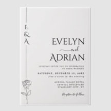 Casamento Minimalista Botânico Moderno Elegante