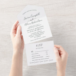 Casamento Minimalista com Caligrafia em Preto e Br