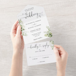 Casamento Minimalista Corações Floral Grafia Folha