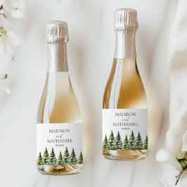Casamento Minimalista da Floresta de Pinheiros Nev