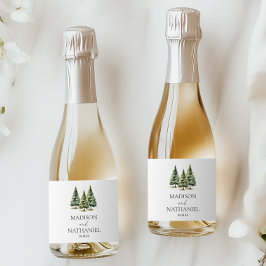 Casamento Minimalista da Floresta de Pinheiros Nev