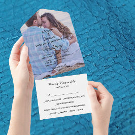 Casamento Minimalista de Texto Preto e Texto Preto