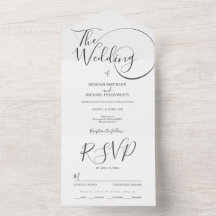 Casamento minimalista de tipografia moderna