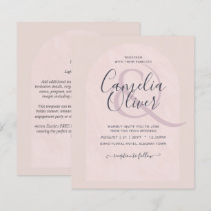 Casamento Minimalista do Arch da Tipografia Modern