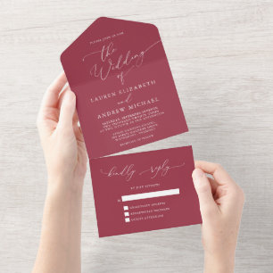 Casamento Minimalista do Vinho Vermelho