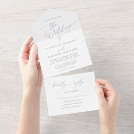 Casamento Minimalista Dusty Blue