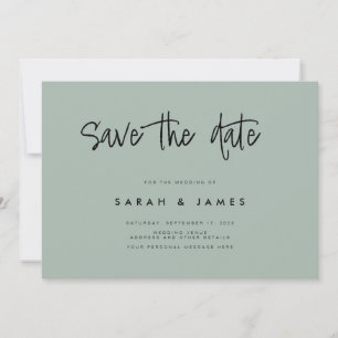 Casamento Minimalista Moderno Salve o Convite de D