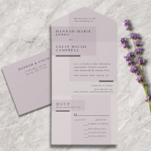 Casamento Minimalista Neutro de Cinzas lavandas