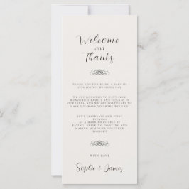 Casamento Minimalista Obrigado Cartão de Mesa