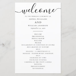 Casamento Minimalista | Ordem dos Eventos da Calig