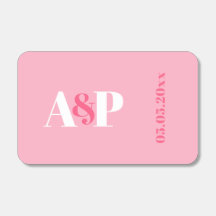 Casamento minimalista personalizado Monograma Pret