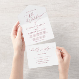 Casamento Minimalista Vermelho