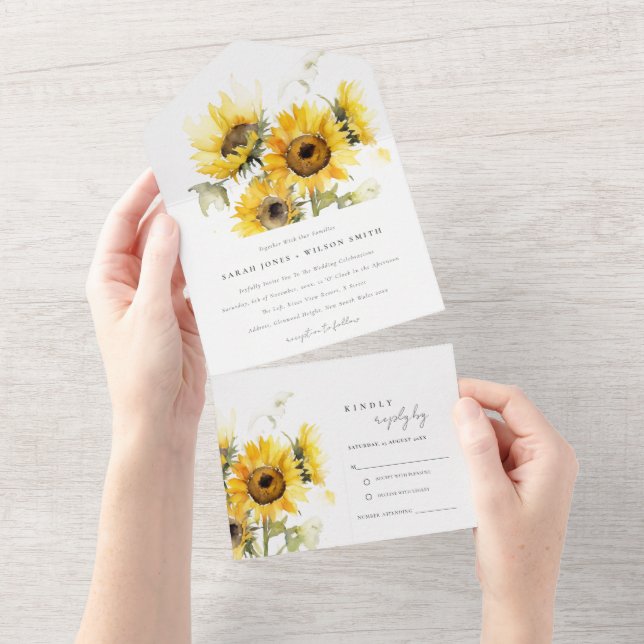 Casamento Mínimo de Boho Watercolor (Aba destacável)