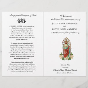 Casamento Missa Latina Católica Programa Sagrado C