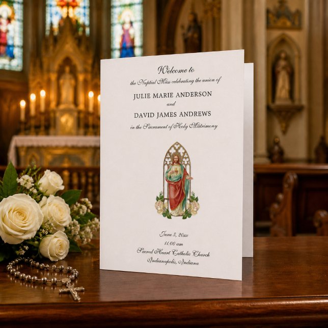 Casamento Missa Latina Católica Programa Sagrado C (Criador carregado)