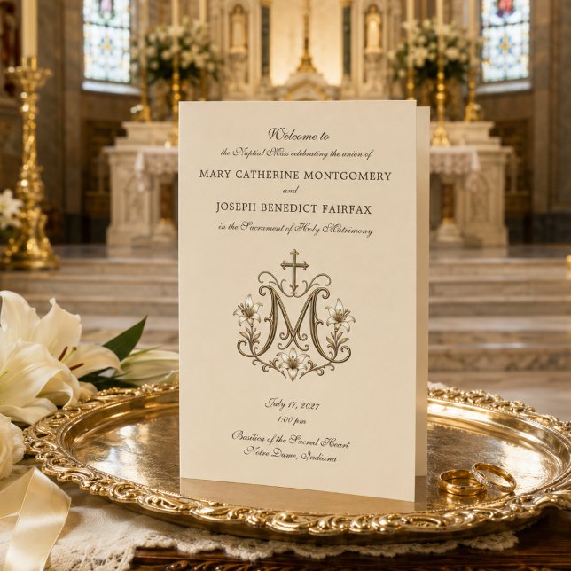 Casamento Missa Latina Cruz Mariana Dourada (Criador carregado)