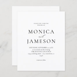 Casamento Moderno Branco e Preto do Orçamento 2V