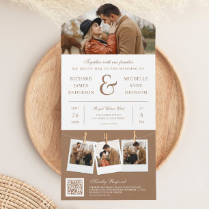 Casamento Moderno Código QR Foto E Comercial