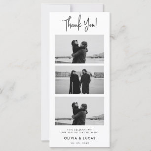 Casamento Moderno com Foto Chic - Obrigado